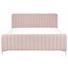 Beliani Cama Veludo LUNAN 166x215 Bege