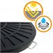 Base de guarda-sol triangular em poliresina Aktive Garden Preto