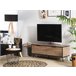 Beliani Mesa de TV HALSTON 120 Castanho