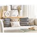 Beliani Almofada decorativa ENDIVE Preto