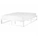 Beliani Cama com estrado Ferro VIRY 166x206 Branco