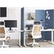 Beliani Biombo dobrável STANDI 184x30 Azul