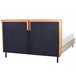 Beliani Cama com estrado Pele sintética LIMANTON 181x215 Dourado