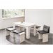 Conjunto mesa com 2 bancos CITY Branco