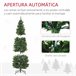 Árvore de Natal Artificial Aço e Plástico HOMCOM, casa - natal Verde