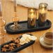 Conjunto de 2 tabuleiros decorativos SAMUL 15x40cm e 11x30cm Preto