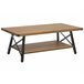 Beliani Mesa de centro CARLIN 55x100 Castanho