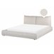 Beliani Cama com estrado Bombazine VINAY 176x233 Bege