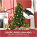 Árvore de Natal Artificial PVC, Metal HOMCOM, casa - natal Verde