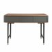 Mesa de consola retangular, madeira e aço 7171 Cinza Escuro