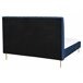 Beliani Cama com estrado Veludo MARVILLE 182x225 Areia
