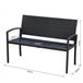 Banco Jardim Vime PE, Aço Outsunny 122x60 Preto