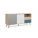 Aparador com 2 portas e 2 gavetas TILE Carvalho