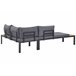 Beliani Conjunto lounge PIENZA Preto