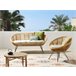 Beliani Conjunto lounge Rattan/vime MARATEA Natural