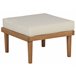 Beliani Conjunto lounge Madeira de acácia BARATTI Creme