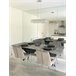 Beliani Mesa de centro AVOCA 80x140 Cinza Claro