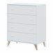 Conjunto de quarto duplo estilo nórdico Branco