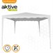 Gazebo de jardim em poliéster branco Aktive Garden Branco