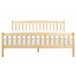 Beliani Cama com estrado Pinho GIVERNY 189x208 Branco