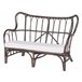 Beliani Conjunto lounge Rattan/vime BRINDISI Castanho