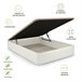 Sommier rebatível de luxo 3D 135x190 Branco