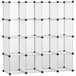 Armário Modular PP, aço HOMCOM, casa - móveis de armazenamento Transparente
