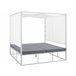 Beliani Cama de jardim PALLANZA Branco