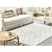 Beliani Pelos curtos AGADIR 140x200 Branco/ Bege