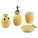 Beliani Conjunto de accesorios de baño MAICAO Amarelo
