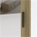 Roupeiro TOUCH II portas deslizantes com espelho 150x215cm Carvalho