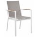 Beliani Cadeira de jardim BUSSETO Branco/cinza