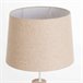 Candeeiro de mesa Pristino O91 Natural/ Branco