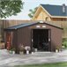 Abrigo de Exterior Aço Galvanizado e PP Outsunny Castanho