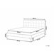 Beliani Cama com estrado Veludo AMBERT 188x212 Cinza