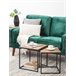 Beliani Conjunto de 2 mesas auxiliares DENNY 35x35 Preto