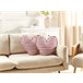 Beliani Almofada decorativa RUBIA Branco