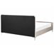 Beliani Cama com estrado Veludo LUNAN 186x215 Cinza