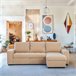 Chaise longue com cama HARRY Camel