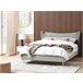 Beliani Cama Terciopelo CHALEIX 188x212 Cinza Claro