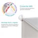 Armário Modular PP HOMCOM, casa - móveis de armazenamento 75 Branco
