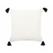 Beliani Almofada decorativa MAYS Branco/ Bege