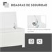 Baú de Armazenamento MDF HOMCOM, casa - móveis de armazenamento 81 Branco
