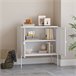 Aparador Castelli com 2 portas de aço perfuradas Branco