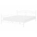 Beliani Cama com estrado Metal ANTLIA 168x209 Branco