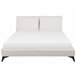 Beliani Cama com estrado Chenille MELLE 195x240 Bege