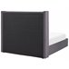 Beliani Cama com armazenamento Veludo LUBBON 170x217 Cinza
