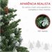 Árvore de Natal PVC e Aço HOMCOM, casa - natal Verde