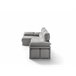 Chaise longue dereita com arca DIWY Cinza