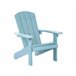 Beliani Cadeira de jardim ADIRONDACK Azul Claro